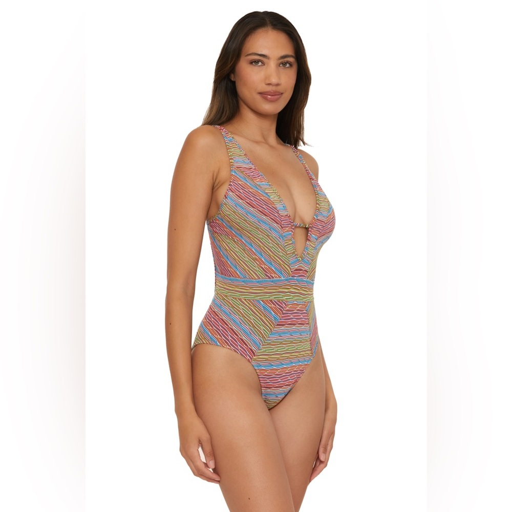 BECCA Freespirit One Piece Plunge Swimsuit - Picture 5 of 9